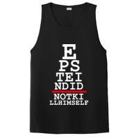 Epstein Eye Test Meme Epstein Didn't Kill Himself PosiCharge Competitor Tank