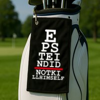 Epstein Eye Test Meme Epstein Didn't Kill Himself Golf Towel