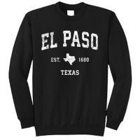 El Paso Texas Tx Vintage Sports Sweatshirt