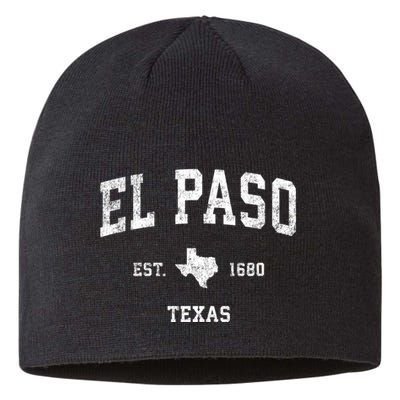 El Paso Texas Tx Vintage Sports Sustainable Beanie