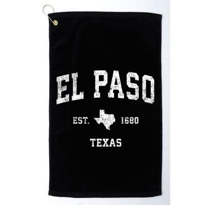 El Paso Texas Tx Vintage Sports Golf Towel