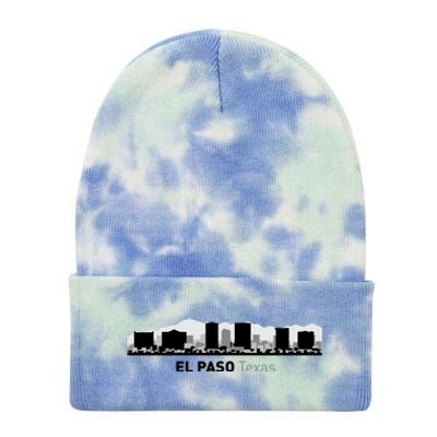 El Paso Texas Skyline Tie Dye 12in Knit Beanie