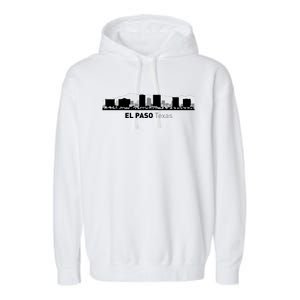 El Paso Texas Skyline Garment-Dyed Fleece Hoodie