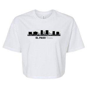 El Paso Texas Skyline Bella+Canvas Jersey Crop Tee