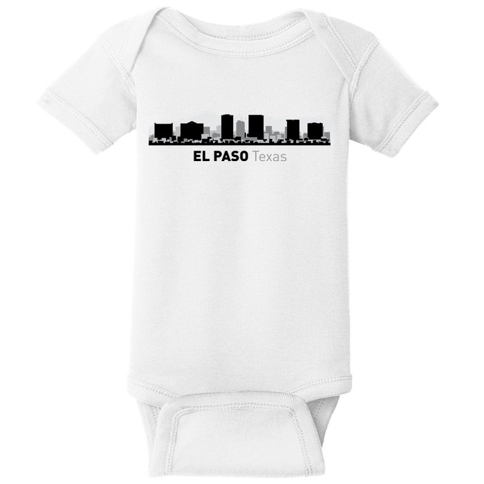 El Paso Texas Skyline Baby Bodysuit