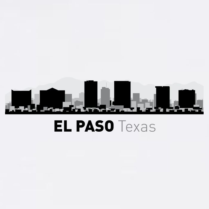 El Paso Texas Skyline Baby Bodysuit