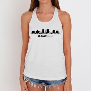 El Paso Texas Skyline Women's Knotted Racerback Tank