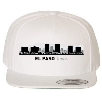 El Paso Texas Skyline Wool Snapback Cap