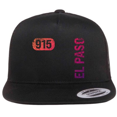 El Paso Texas 915 Area Code Vintage Retro Gift Flatbill Hat