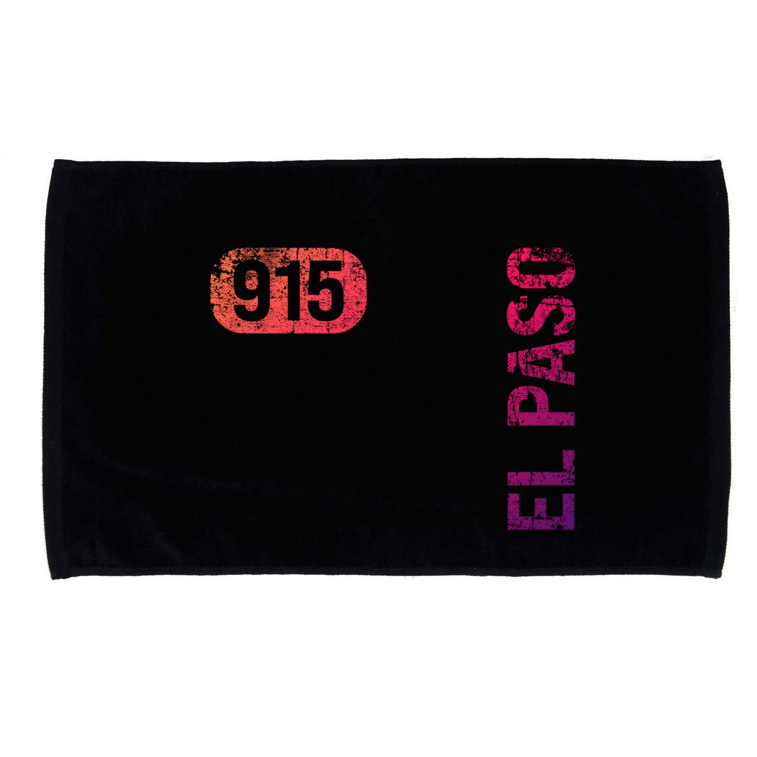 El Paso Texas 915 Area Code Vintage Retro Gift Microfiber Hand Towel