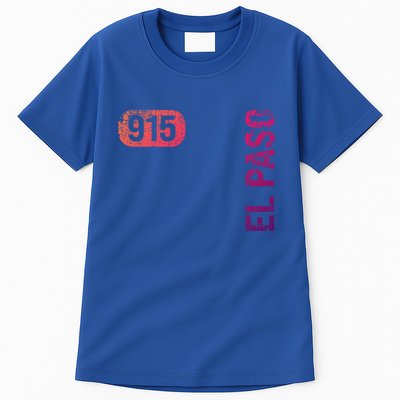 El Paso Texas 915 Area Code Vintage Retro Gift Tall T-Shirt
