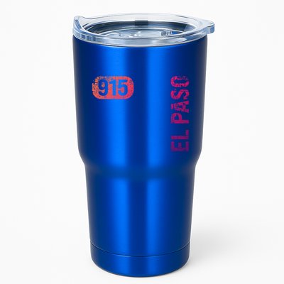 El Paso Texas 915 Area Code Vintage Retro Gift Tumbler