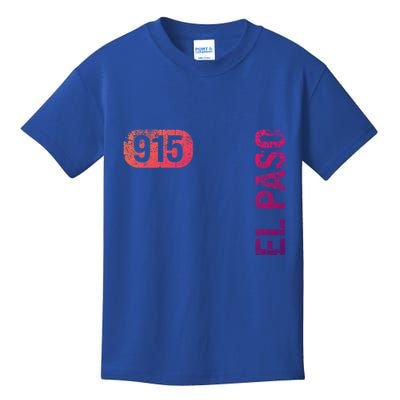 El Paso Texas 915 Area Code Vintage Retro Gift Kids T-Shirt