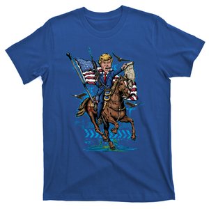 Epic President Trump Warhorse Freedom Usa Flag Gift T-Shirt