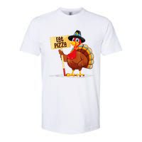 Eat Pizza Turkey Happy Thanksgiving Funny Softstyle CVC T-Shirt