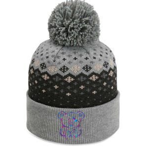 Emo Punk Teddy Bear Graffiti The Baniff Cuffed Pom Beanie