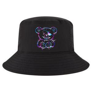 Emo Punk Teddy Bear Graffiti Cool Comfort Performance Bucket Hat