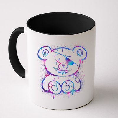 Emo Punk Teddy Bear Graffiti Mug