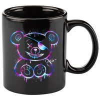 Emo Punk Teddy Bear Graffiti 11oz C Handle Ceramic Mug