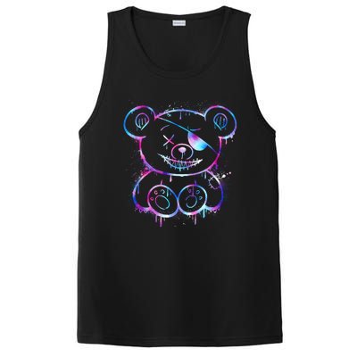 Emo Punk Teddy Bear Graffiti PosiCharge Competitor Tank