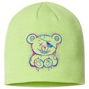 Emo Punk Teddy Bear Graffiti Sustainable Beanie