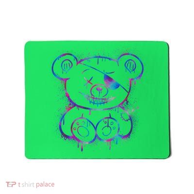 Emo Punk Teddy Bear Graffiti Mousepad