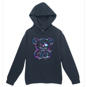 Emo Punk Teddy Bear Graffiti Urban Pullover Hoodie