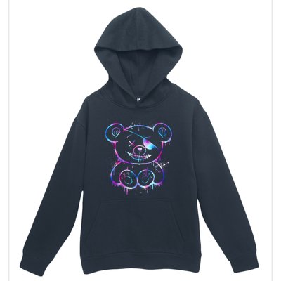 Emo Punk Teddy Bear Graffiti Urban Pullover Hoodie