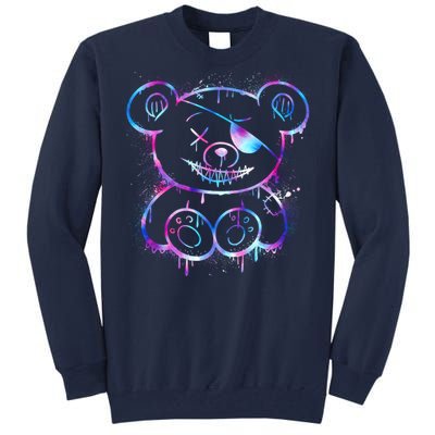 Emo Punk Teddy Bear Graffiti Tall Sweatshirt