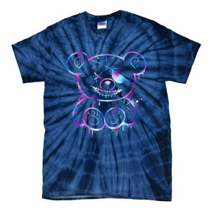 Emo Punk Teddy Bear Graffiti Tie-Dye T-Shirt