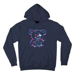 Emo Punk Teddy Bear Graffiti Tall Hoodie