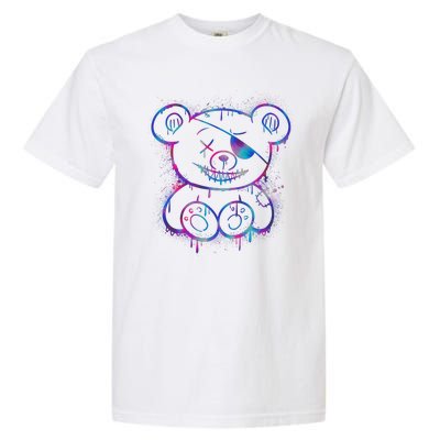 Emo Punk Teddy Bear Graffiti Garment-Dyed Heavyweight T-Shirt