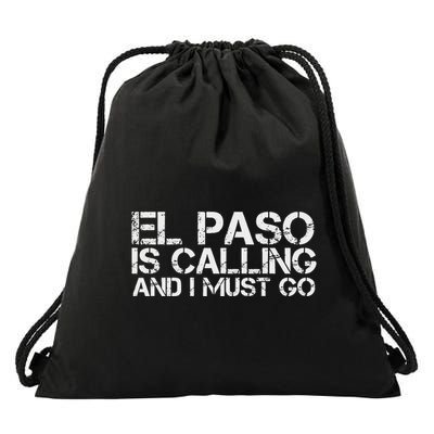 El Paso Tx Texas Funny City Trip Home Roots Usa Gift Drawstring Bag
