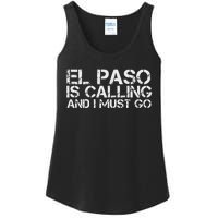 El Paso Tx Texas Funny City Trip Home Roots Usa Gift Ladies Essential Tank