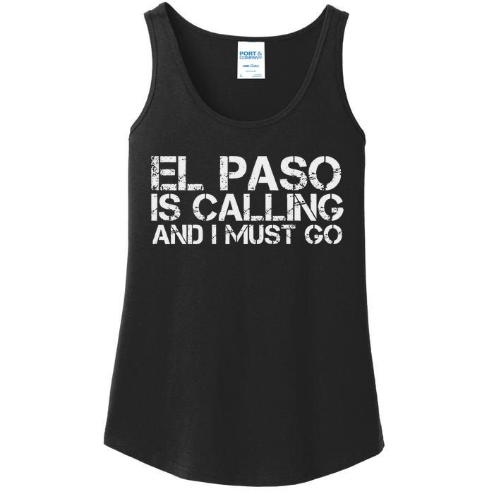 El Paso Tx Texas Funny City Trip Home Roots Usa Gift Ladies Essential Tank