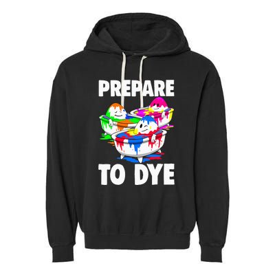 Easter Prepare To Dye Easter Day Garment-Dyed Fleece Hoodie