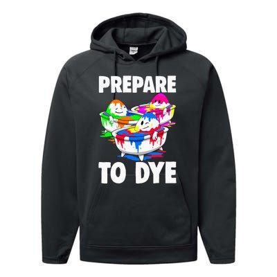 Easter Prepare To Dye Easter Day Performance Fleece Hoodie