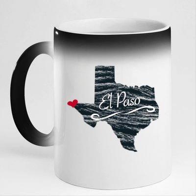 El Paso Texas Tx 11oz Black Color Changing Mug