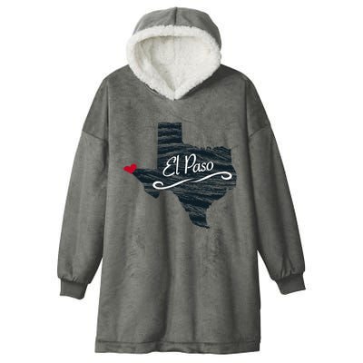 El Paso Texas Tx Hooded Wearable Blanket