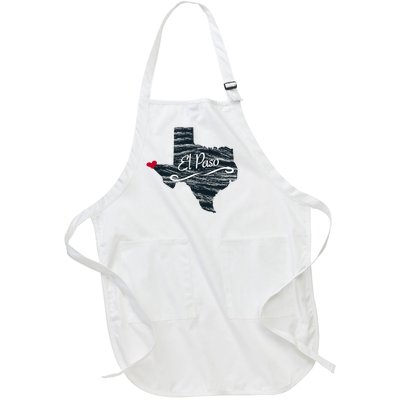 El Paso Texas Tx Full-Length Apron With Pockets