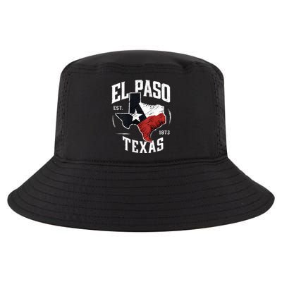 El Paso Texas Tx Vintage State Flag | Est. 1873 Cool Comfort Performance Bucket Hat