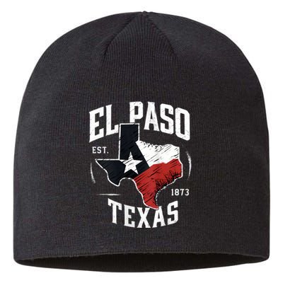 El Paso Texas Tx Vintage State Flag | Est. 1873 Sustainable Beanie