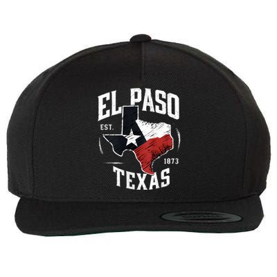 El Paso Texas Tx Vintage State Flag | Est. 1873 Wool Snapback Cap