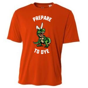 Easter Prepare To Dye Trex Dinosaur Bunny Ears Gift Cooling Performance Crew T-Shirt