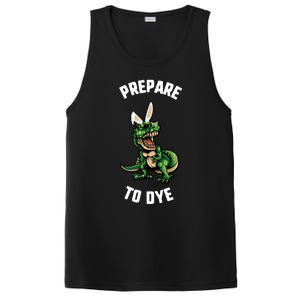 Easter Prepare To Dye Trex Dinosaur Bunny Ears Gift PosiCharge Competitor Tank