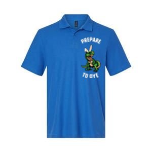 Easter Prepare To Dye Trex Dinosaur Bunny Ears Gift Softstyle Adult Sport Polo