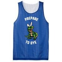 Easter Prepare To Dye Trex Dinosaur Bunny Ears Gift Mesh Reversible Basketball Jersey Tank