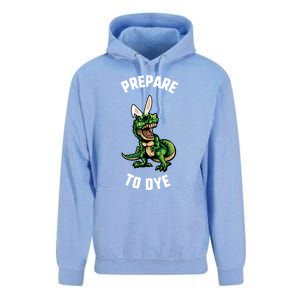 Easter Prepare To Dye Trex Dinosaur Bunny Ears Gift Unisex Surf Hoodie