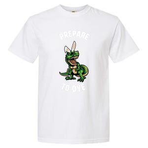 Easter Prepare To Dye Trex Dinosaur Bunny Ears Gift Garment-Dyed Heavyweight T-Shirt