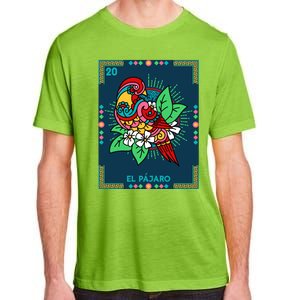 El PáJaro The Bird Card Mexican Lottery Card Gift Adult ChromaSoft Performance T-Shirt